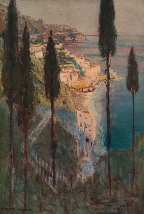 Framed Print : Evening Shadows, Amalfi, c1887-1906, (1906-7). Artist: Walter J Donne Framed Print : Evening Shadows, Amalfi, c1887-1906, (1906-7). Artist: Walter J Donne