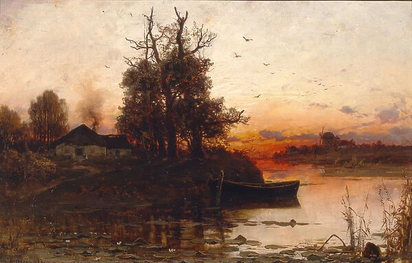 Evening Silence, 1894. Artist: Klever, Juli Julievich (Julius), von (1850-1924)
