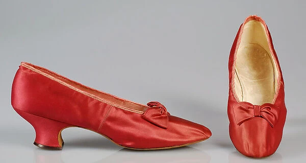 Evening slippers, American, 1885-95. Creator: J. & J. Slater