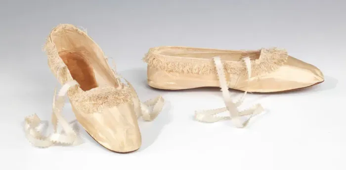 Framed Print : Evening slippers, British, 1845-65. Creator: Hobbs