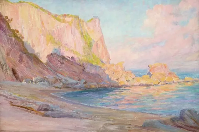 Framed Print : Evening In South Devon, 1930. Creator: Edward Steel Harper Framed Print : Evening In South Devon, 1930. Creator: Edward Steel Harper