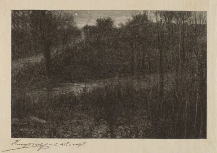 Framed Print : The Evening Star, c. 1910. Creator: Henry Wolf