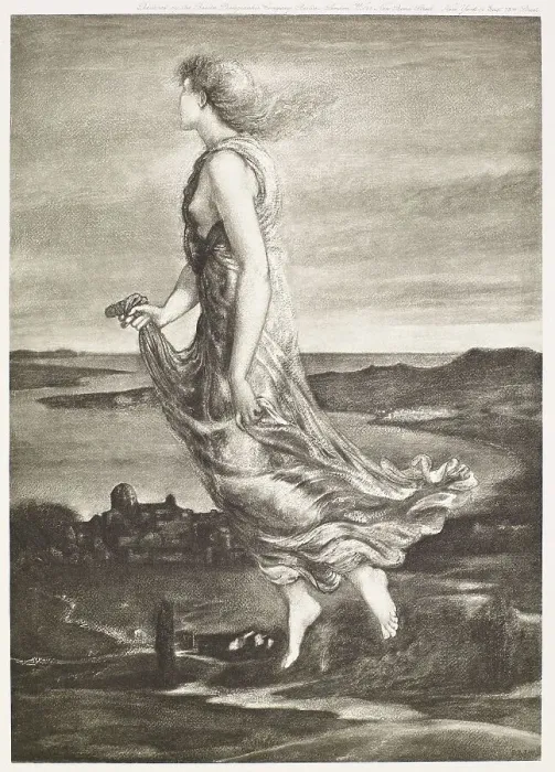 Framed Print : The Evening Star, c1870s, (1900). Creator: Unknown Framed Print : The Evening Star, c1870s, (1900). Creator: Unknown