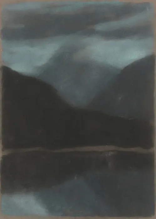 Framed Print : Evening on Strbske pleso, 1934. Creator: Zolo Palugyay Framed Print : Evening on Strbske pleso, 1934. Creator: Zolo Palugyay