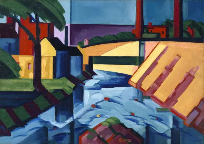 Framed Print : Evening Tones, 1911-1917. Creator: Oscar Bluemner Framed Print : Evening Tones, 1911-1917. Creator: Oscar Bluemner