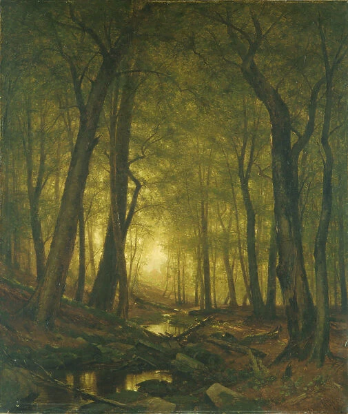 Evening in the Woods, 1876. Creator: Worthington Whittredge
