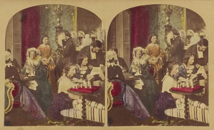 Framed Print : Evenings at Home. about 1865. Creator: Joseph John Elliott Framed Print : Evenings at Home. about 1865. Creator: Joseph John Elliott