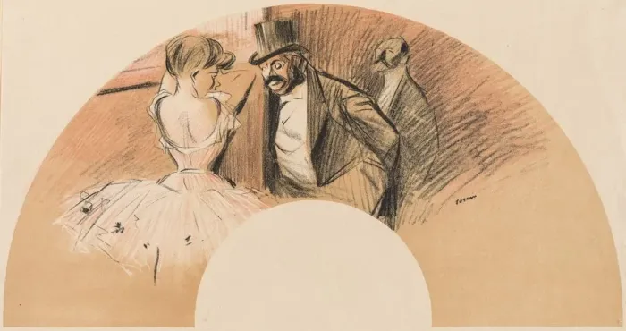 Framed Print : Eventail Bal Gavarni. Creator: Jean Louis Forain (French, 1852-1931) Framed Print : Eventail Bal Gavarni. Creator: Jean Louis Forain (French, 1852-1931)
