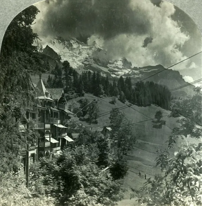 Framed Print : The Ever-Glorious Jungfrau, Switzerland, c1930s. Creator: Unknown Framed Print : The Ever-Glorious Jungfrau, Switzerland, c1930s. Creator: Unknown