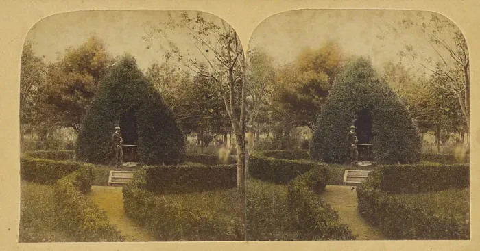 Framed Print : Evergreen Lodge, about 1865. Creator: Deloss Barnum Framed Print : Evergreen Lodge, about 1865. Creator: Deloss Barnum