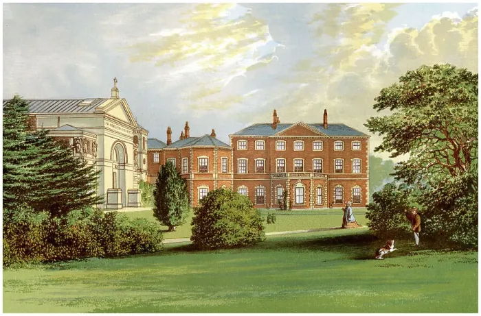 Framed Print : Everingham Park, Yorkshire, home of Lord Herries, c1880 Framed Print : Everingham Park, Yorkshire, home of Lord Herries, c1880