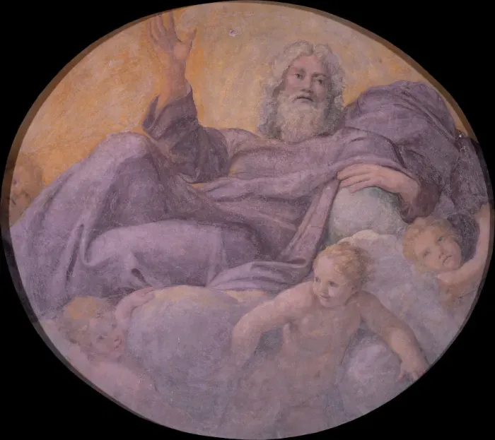 Framed Print : The everlasting Father, 1604-1607. Artist: Carracci, Annibale (1560-1609) Framed Print : The everlasting Father, 1604-1607. Artist: Carracci, Annibale (1560-1609)