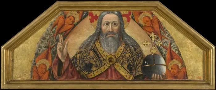 Framed Print : Everlasting Father. Artist: Rexach, Juan (1415-1484)