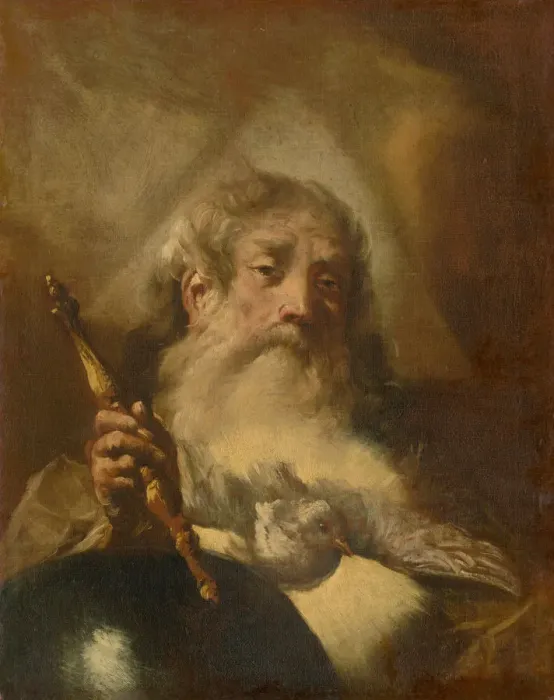 Framed Print : The everlasting Father, c. 1750. Creator: Piazzetta, Gian Battista (1683-1754) Framed Print : The everlasting Father, c. 1750. Creator: Piazzetta, Gian Battista (1683-1754)