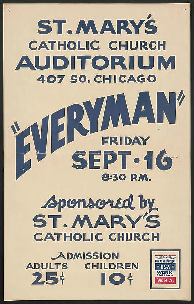 Everyman, Los Angeles, 1938. Creator: Unknown