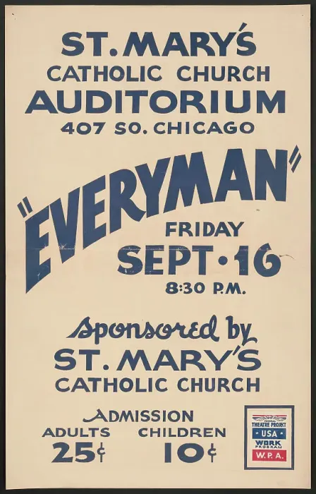 Framed Print : Everyman, Los Angeles, 1938. Creator: Unknown Framed Print : Everyman, Los Angeles, 1938. Creator: Unknown