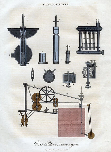 Eves Patent Steam Engine, 1827. Artist: J Pass