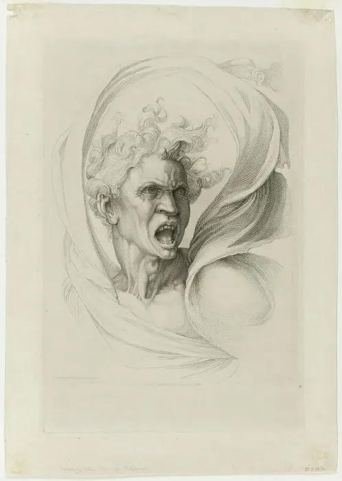 Framed Print : Evil, published September 2, 1816. Creator: William Sharp Framed Print : Evil, published September 2, 1816. Creator: William Sharp