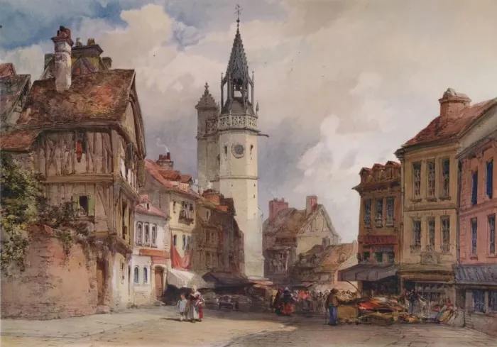 Framed Print : Evreux, c1855. Artist: William Callow