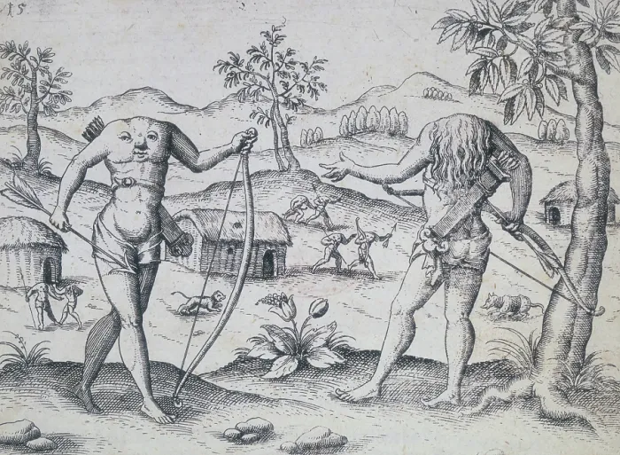 Framed Print : The Ewaiponoma, 1599. Creator: Unknown Framed Print : The Ewaiponoma, 1599. Creator: Unknown