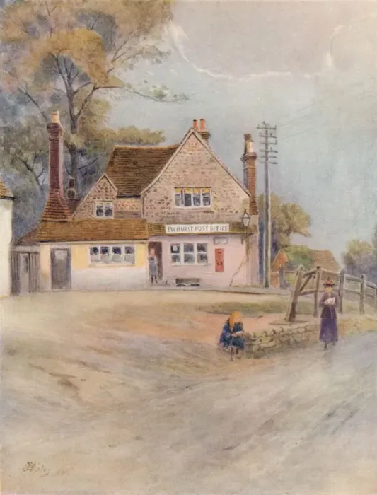 Framed Print : Ewehurst Post Office, 1911, (1914). Artist: Jamess Ogilvy Framed Print : Ewehurst Post Office, 1911, (1914). Artist: Jamess Ogilvy
