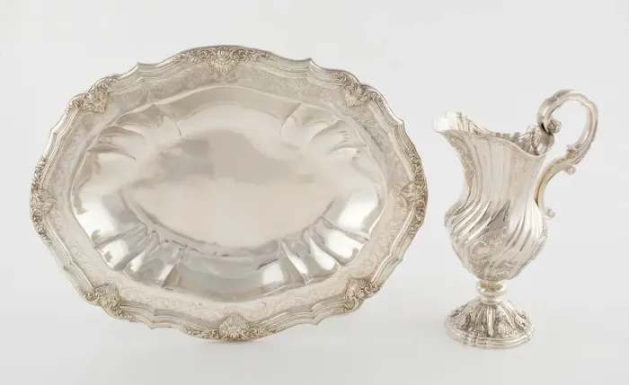 Framed Print : Ewer and Basin, Lisbon, c. 1750. Creator: Unknown Framed Print : Ewer and Basin, Lisbon, c. 1750. Creator: Unknown