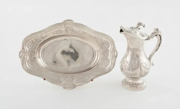 Framed Print : Ewer and Basin, Montpellier, 1766. Creator: Jean Bellon Framed Print : Ewer and Basin, Montpellier, 1766. Creator: Jean Bellon