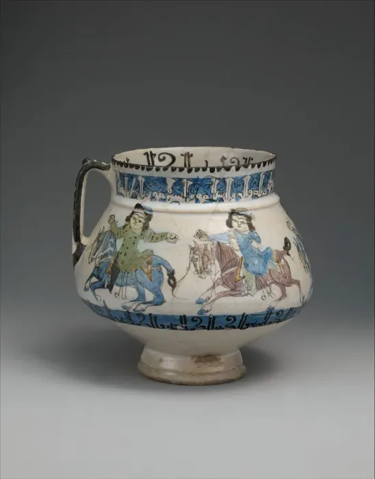 Framed Print : Ewer with Horsemen Inscribed in Arabic, Iran, 2nd half 12th-early 13th century Framed Print : Ewer with Horsemen Inscribed in Arabic, Iran, 2nd half 12th-early 13th century