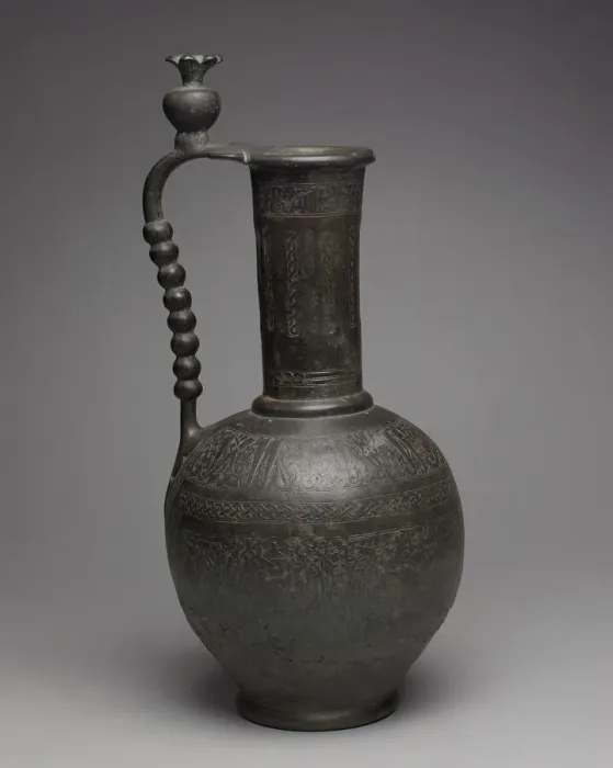 Framed Print : Ewer with Inscriptions and Hunting Scenes, Iran, 11th century. Creator: Unknown Framed Print : Ewer with Inscriptions and Hunting Scenes, Iran, 11th century. Creator: Unknown