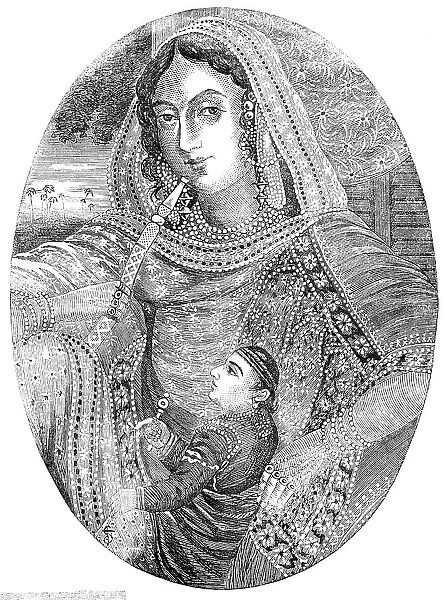 The Ex-Queen of Oude (Lucknow), 1857. Creator: Unknown