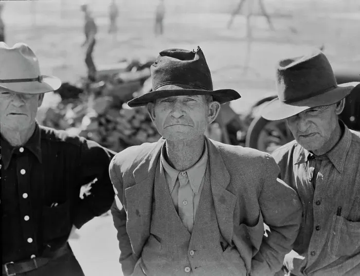 Framed Print : Ex-tenant farmer on relief grant in the Imperial Valley, California, 1937. Creator: Dorothea Lange