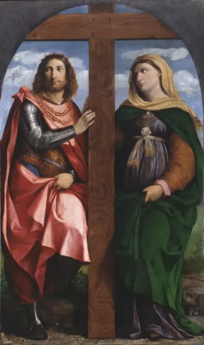 Framed Print : Exaltation of the Cross. Saints Constantine the Great and Helena, 1520-1522. Creator