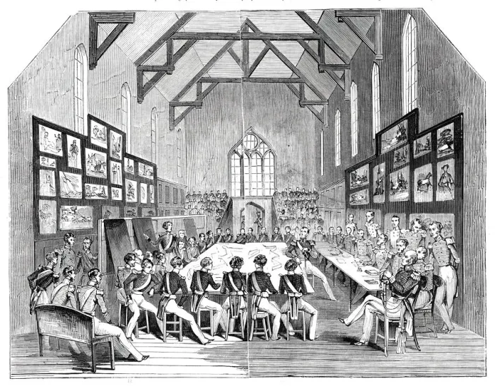 Framed Print : The Examination in the Dining-Hall, 1844. Creator: Unknown Framed Print : The Examination in the Dining-Hall, 1844. Creator: Unknown