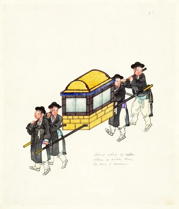 Framed Print : Example of an Enclosed Palanquin, c. 1890 Framed Print : Example of an Enclosed Palanquin, c. 1890