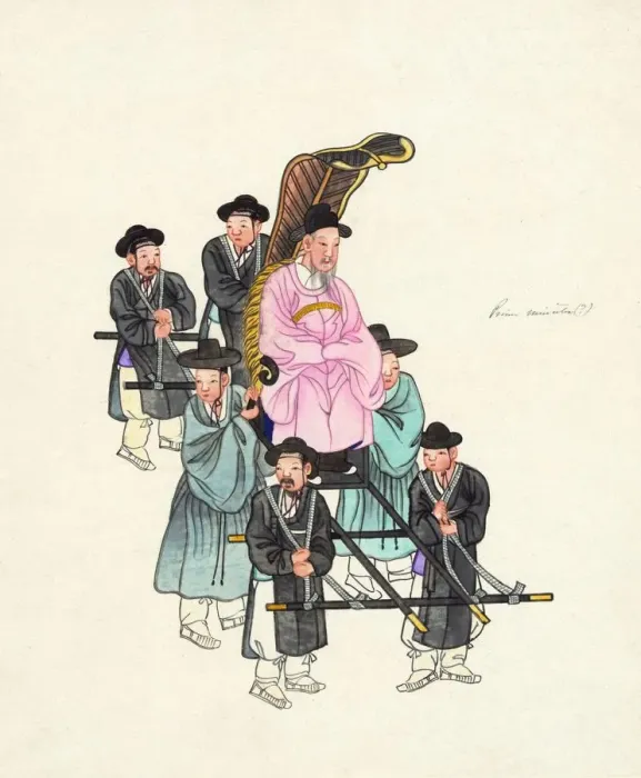 Framed Print : Example of a Roofless Palanquin, c. 1890 Framed Print : Example of a Roofless Palanquin, c. 1890