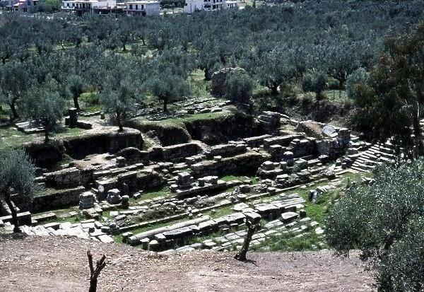 Excavation of Acropolis of ancient Sparta (Lakedaimon), c20th century. Artist: CM Dixon
