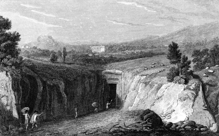 Framed Print : Excavation leading to the remains of the Roman town of Herculaneum, Italy, 1815 Framed Print : Excavation leading to the remains of the Roman town of Herculaneum, Italy, 1815