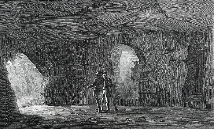 Framed Print : Excavation near Citta Vecchia, in the Island of Malta, 1850. Creator: Unknown Framed Print : Excavation near Citta Vecchia, in the Island of Malta, 1850. Creator: Unknown