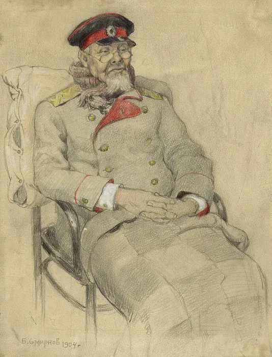 Framed Print : His Excellency Caught a Chill. Resting at his Dacha near Irkutsk, 1904. Creator: Boris Vasilievich Smirnov Framed Print : His Excellency Caught a Chill. Resting at his Dacha near Irkutsk, 1904. Creator: Boris Vasilievich Smirnov
