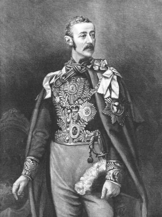 Framed Print : His Excellency The Earl of Zetland, Lord Lieutenant of Ireland; In his robes as Grand... 1890. Creator: Unknown Framed Print : His Excellency The Earl of Zetland, Lord Lieutenant of Ireland; In his robes as Grand... 1890. Creator: Unknown