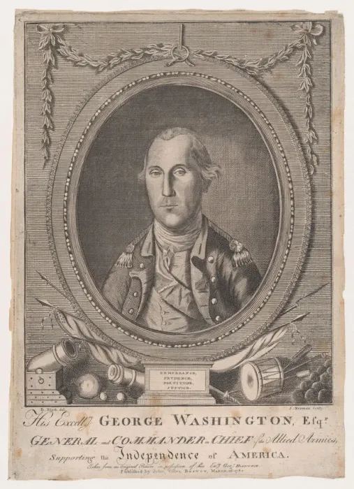 Framed Print : His Excellency George Washington, Esq-r. March 26, 1782. Creator: John Norman Framed Print : His Excellency George Washington, Esq-r. March 26, 1782. Creator: John Norman