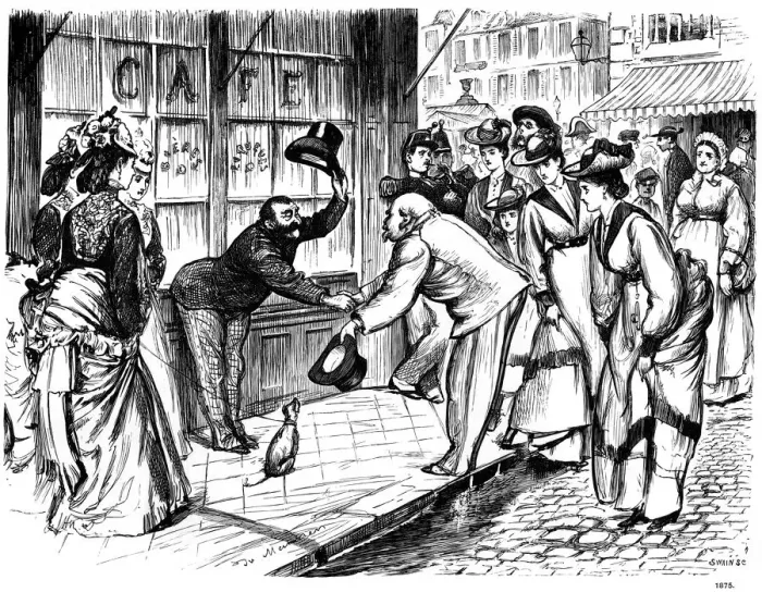 Framed Print : Excess a Fault, 1875 (1891). Artist: Swain Framed Print : Excess a Fault, 1875 (1891). Artist: Swain