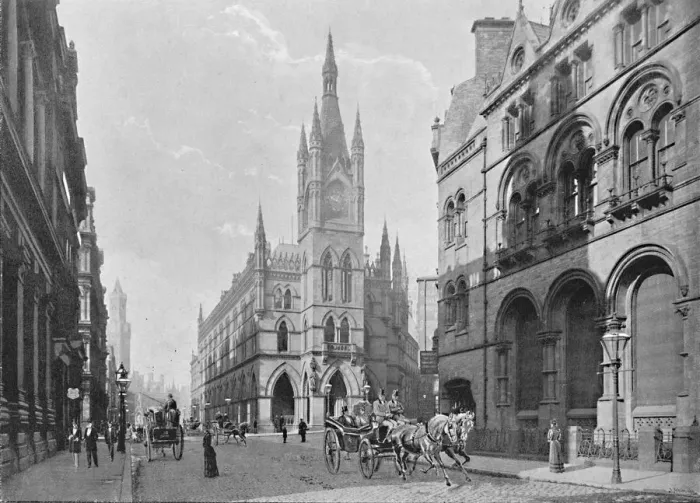 Framed Print : The Exchange, Bradford, c1896. Artist: Hudson Framed Print : The Exchange, Bradford, c1896. Artist: Hudson