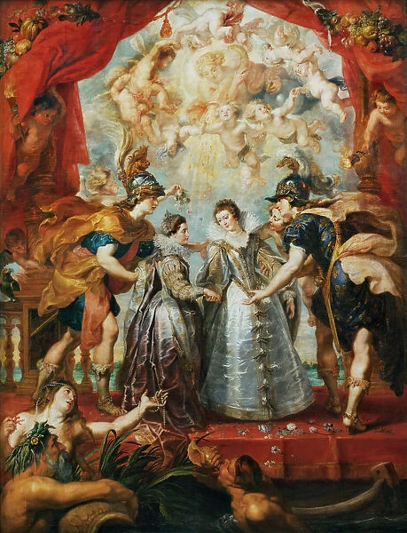 The Exchange of the Princesses at the Spanish Border. (The Marie de Medici Cycle). Artist: Rubens, Pieter Paul (1577-1640)