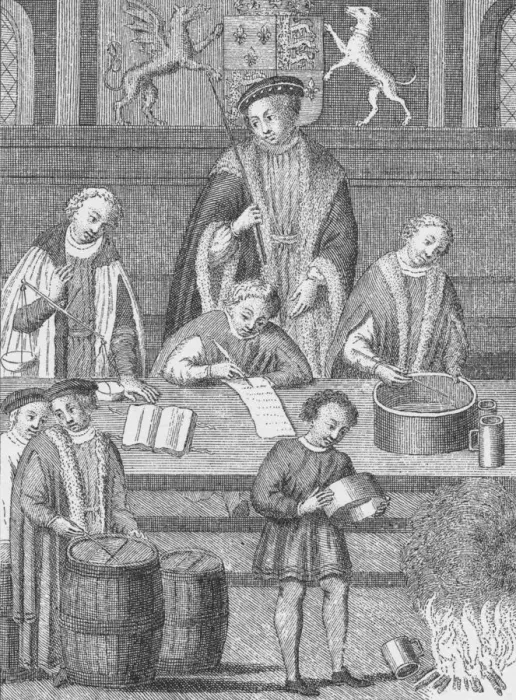 Framed Print : The Exchequer in the time of Henry VII, c1490 (1904) Framed Print : The Exchequer in the time of Henry VII, c1490 (1904)