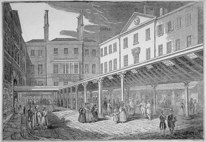 Framed Print : Excise Office, Old Broad Street, City of London, 1838 Framed Print : Excise Office, Old Broad Street, City of London, 1838
