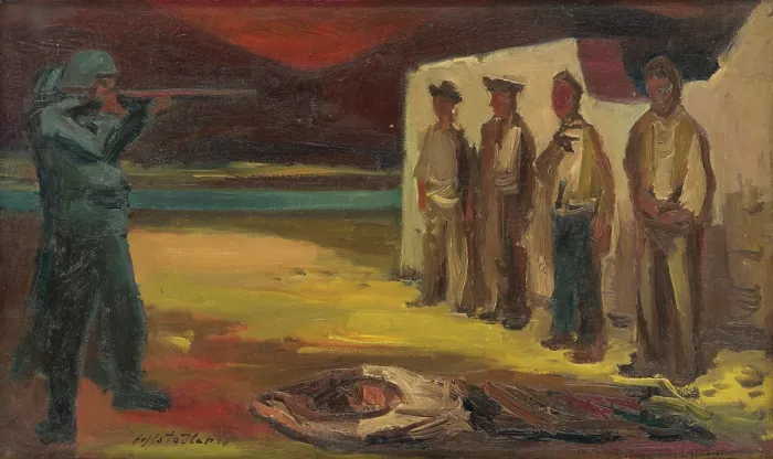 Framed Print : Execution, 1947. Creator: Bedrich Hoffstadter Framed Print : Execution, 1947. Creator: Bedrich Hoffstadter