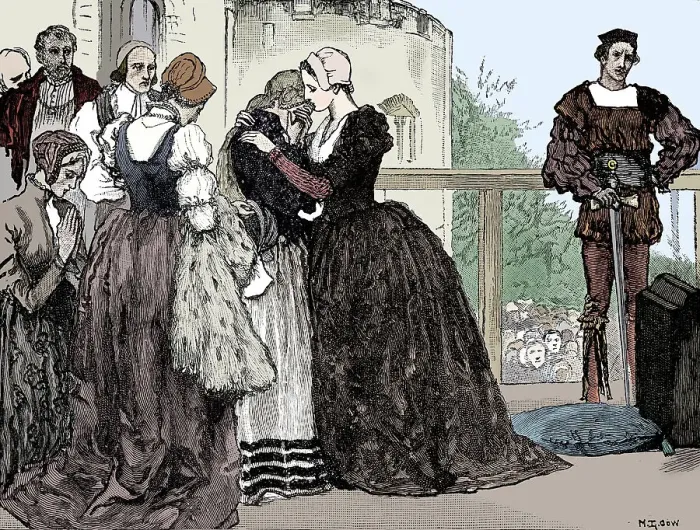 Framed Print : The execution of Anne Boleyn, 1536