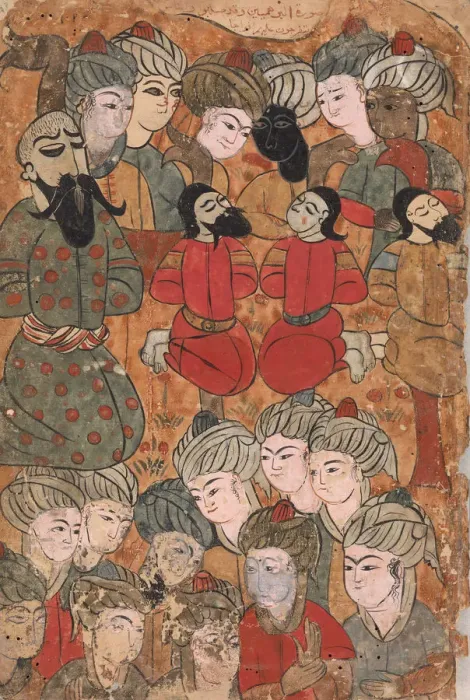 Framed Print : The Execution of the Brahmins, Folio from a Kalila wa Dimna, 18th century Framed Print : The Execution of the Brahmins, Folio from a Kalila wa Dimna, 18th century