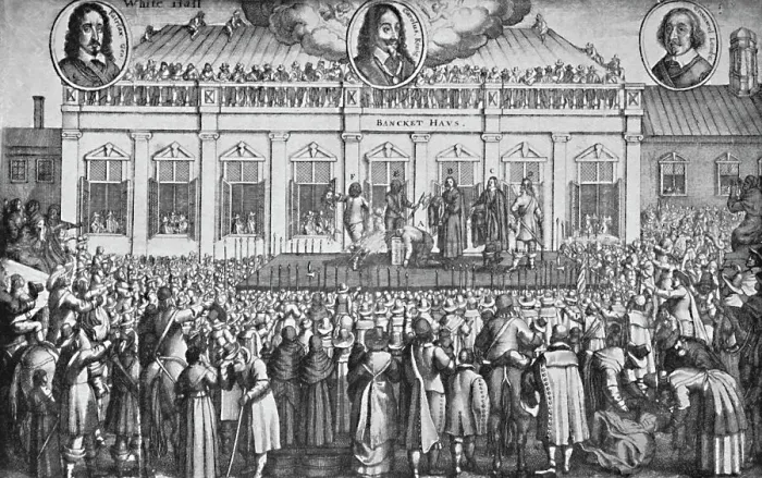 Framed Print : Execution of Charles I. c1649, (1903). Artist: Sebastian Furck Framed Print : Execution of Charles I. c1649, (1903). Artist: Sebastian Furck